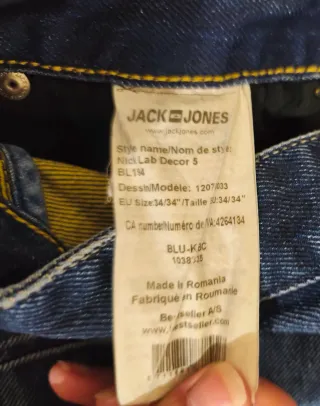 Pantalón vaquero hombre, talla W34/L34.