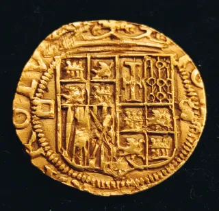 Moneda de oro de Carlos y Juana 1506