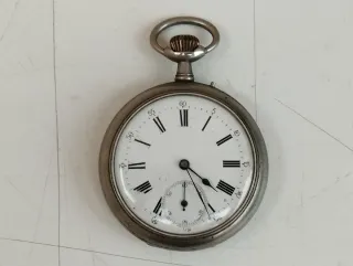 Antico orologio da tasca fattura anonima funziona