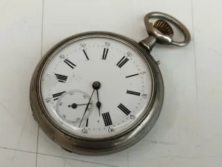 Antico orologio da tasca fattura anonima funziona