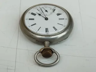 Antico orologio da tasca fattura anonima funziona