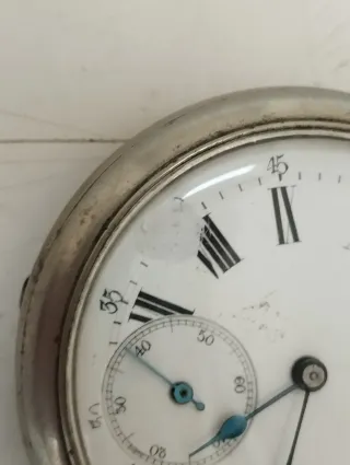 Antico orologio da tasca fattura anonima funziona