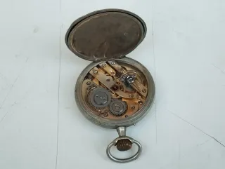 Antico orologio da tasca fattura anonima funziona