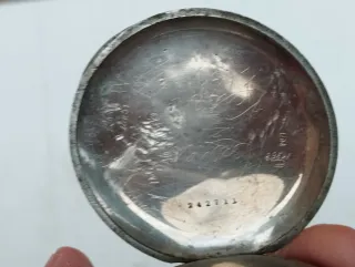 Antico orologio da tasca fattura anonima funziona