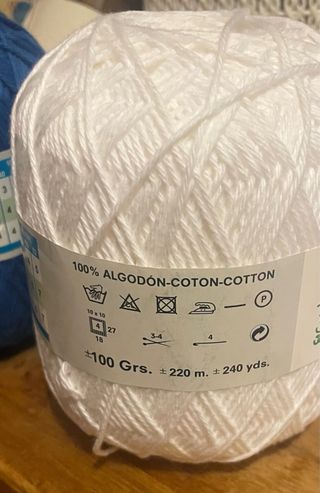 Lotes de 3 ovillos algodón FIYI con etiqueta