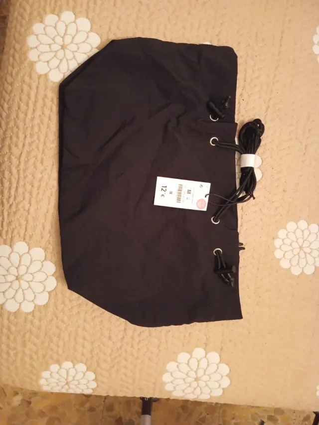 Bolso Shopper Lefties Negro Mediano