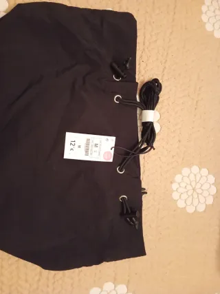 Bolso Shopper Lefties Negro Mediano