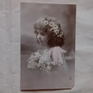 Lotto 6 cartoline d'epoca bambini