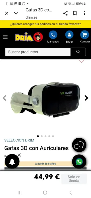 Occhiali 3D con Cuffie Drim