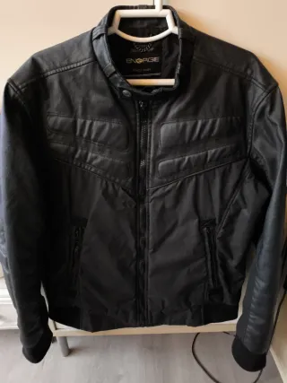 Cazadora Motorista Hombre Energie Negra.