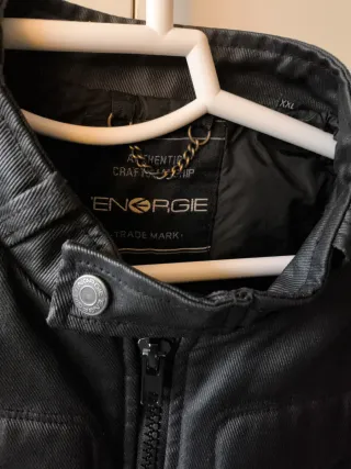 Cazadora Motorista Hombre Energie Negra.