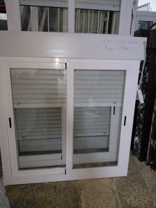 2 Ventanas de Aluminio Blancas 130x 140 alti