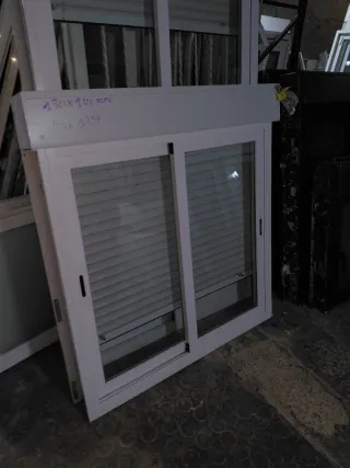 2 Ventanas de Aluminio Blancas 130x 140 alti