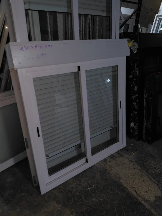 2 Ventanas de Aluminio Blancas 130x 140 alti
