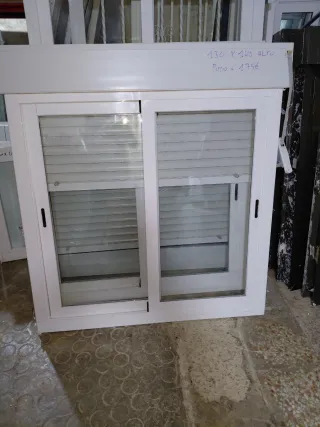 2 Ventanas de Aluminio Blancas 130x 140 alti