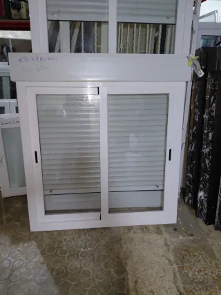 2 Ventanas de Aluminio Blancas 130x 140 alti