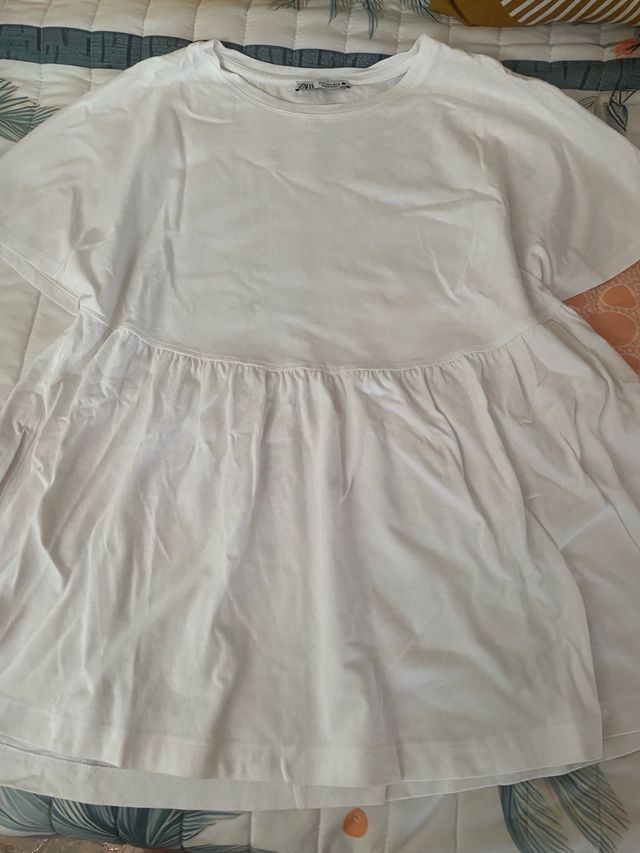 Camiseta Zara premamá blanca talla S