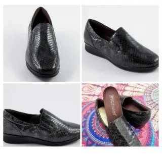 Pitillos Mocasines piel serpiente mujer 37.