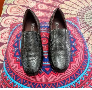 Pitillos Mocasines piel serpiente mujer 37.
