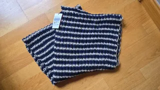 Bufanda azul marino talla única NUEVA