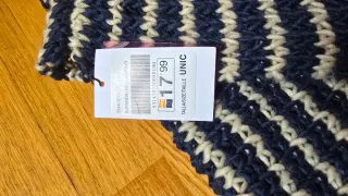 Bufanda azul marino talla única NUEVA