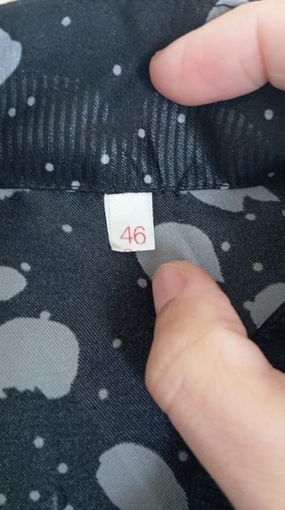 Chaqueta vintage estampada con péplum. Nueva.