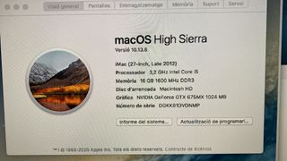 iMac 27 pulgadas Finales 2012