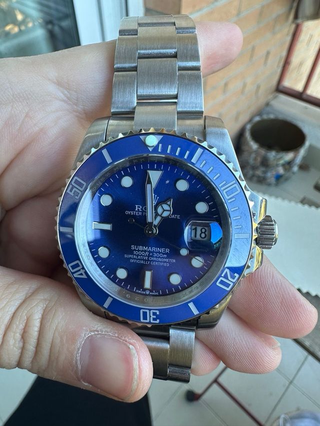Rolex Submariner Azul