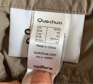 Pantalón Quechua Desmontable Hombre Beige