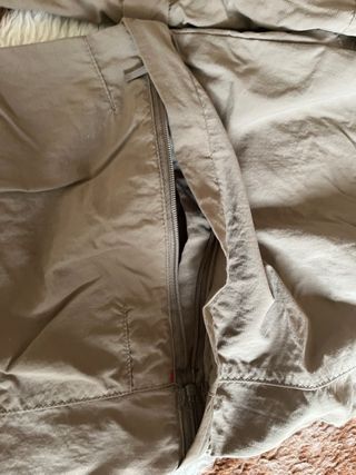 Pantalón Quechua Desmontable Hombre Beige