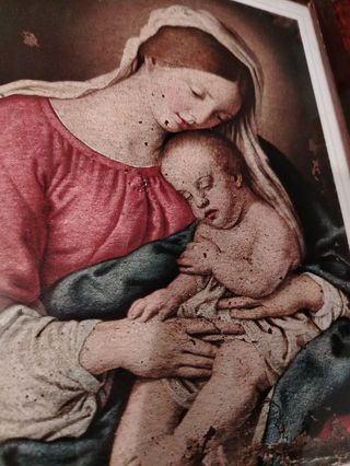 Quadro religioso La Virgen y el Niño