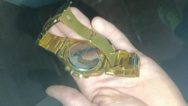 Reloj Dorado Cronógrafo