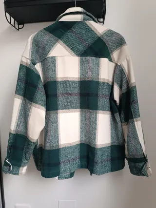 Chaqueta cuadros verde