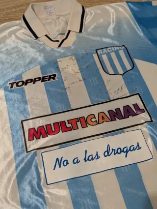 Camiseta Racing Rubén Capria Topper Talla L