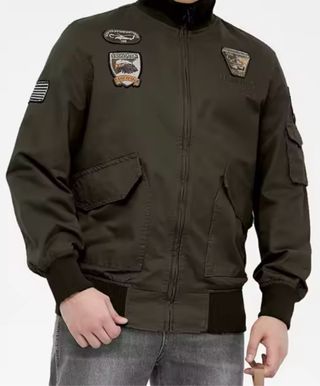 Chaqueta militar algodón hombre