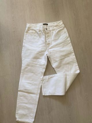 Pantalón Massimo Dutti Blanco Talla 38