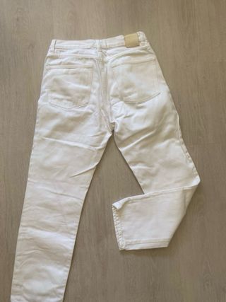 Pantalón Massimo Dutti Blanco Talla 38