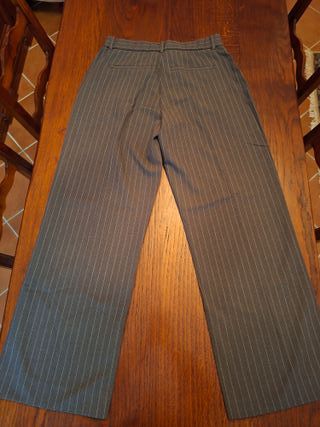 pantaloni grigi gessati Abercrombie & Fitch donna