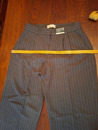 pantaloni grigi gessati Abercrombie & Fitch donna