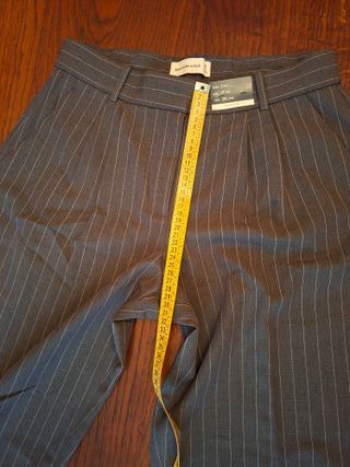 pantaloni grigi gessati Abercrombie & Fitch donna