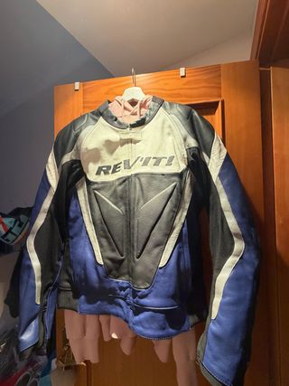 Chaqueta Moto REV'IT! Azul y Blanca