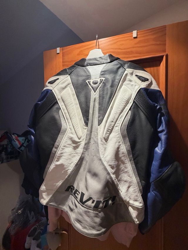 Chaqueta Moto REV'IT! Azul y Blanca