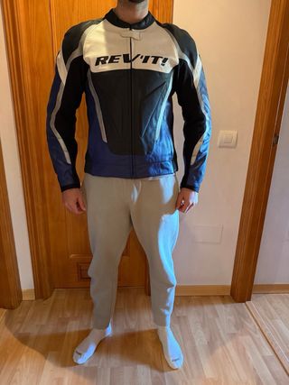 Chaqueta Moto REV'IT! Azul y Blanca