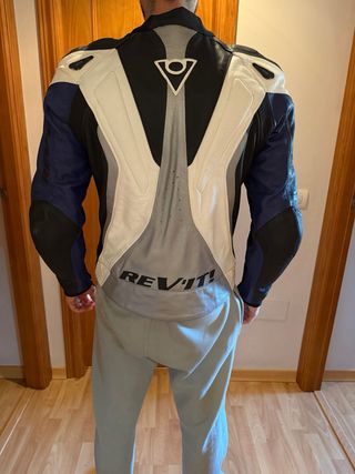 Chaqueta Moto REV'IT! Azul y Blanca