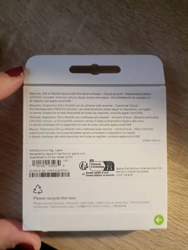 Apple AirTag (Confezione da 4) O per unità.