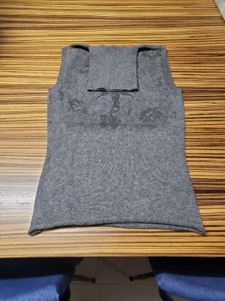 Smanicato grigio con fantasia