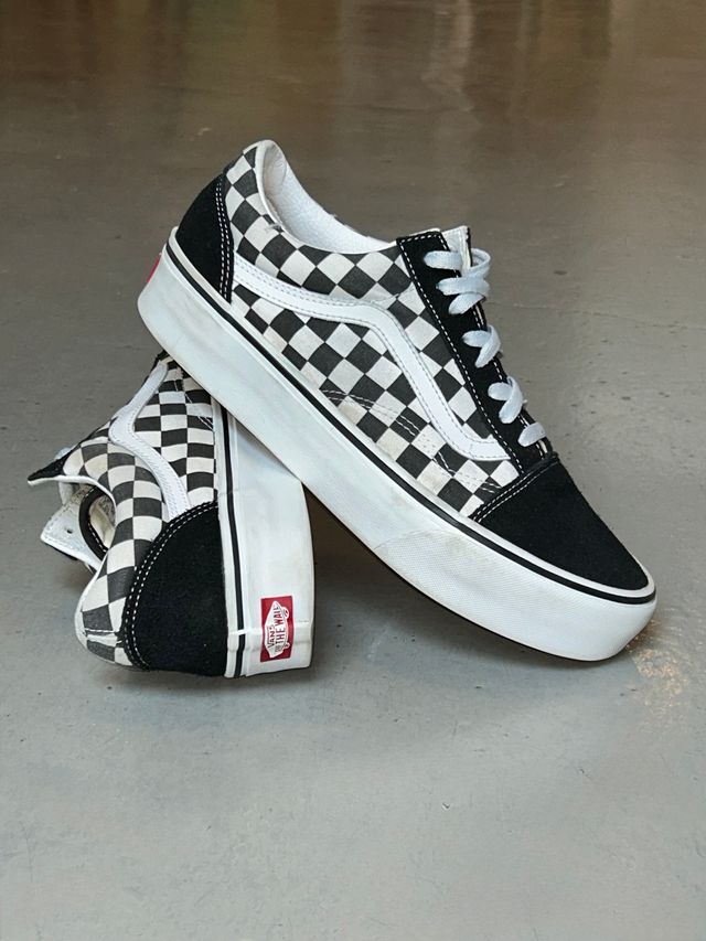 Zapatillas Vans 41 Old Skool Platform Checkerboard