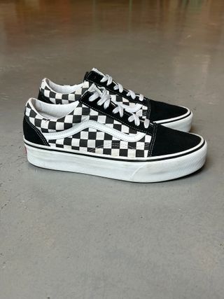 Zapatillas Vans 41 Old Skool Platform Checkerboard