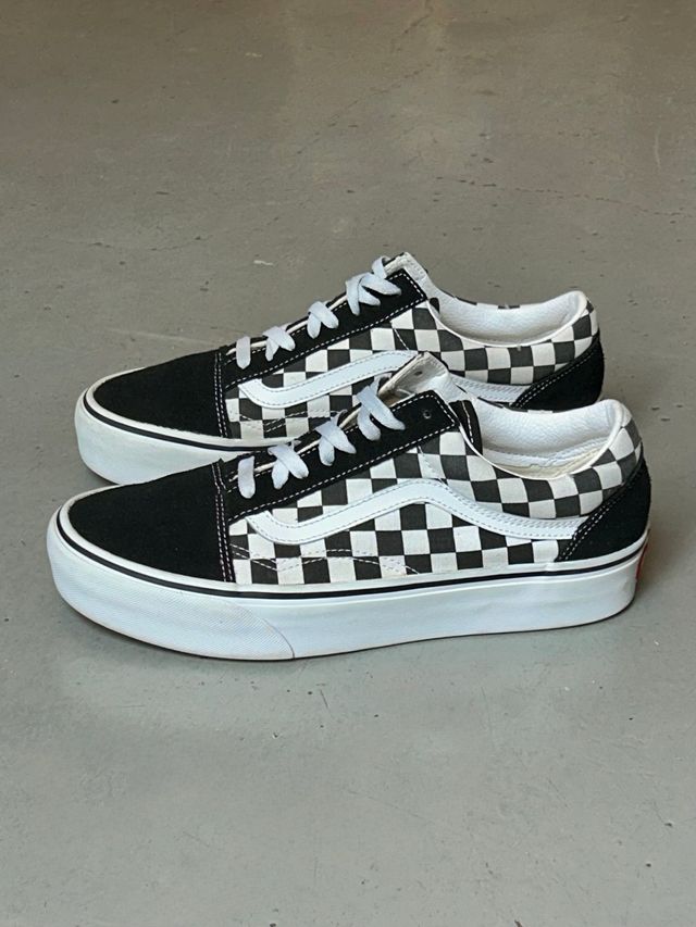 Zapatillas Vans 41 Old Skool Platform Checkerboard