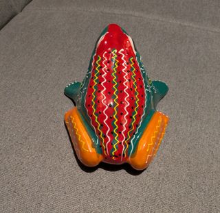 Vaso ceramica rana colorata